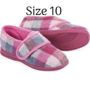 Slippers Holy Pink Checker Pattern