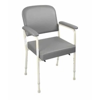 Low Back Chair solid arm support Adjustable Height 