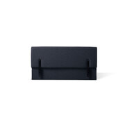 Royale King Single Foot Board Black Fabric